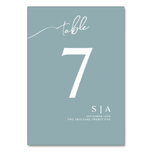 Table Numbers for a Boho-chic wedding.