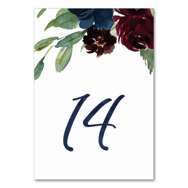 Table Numbers for KJ #14 (Front)