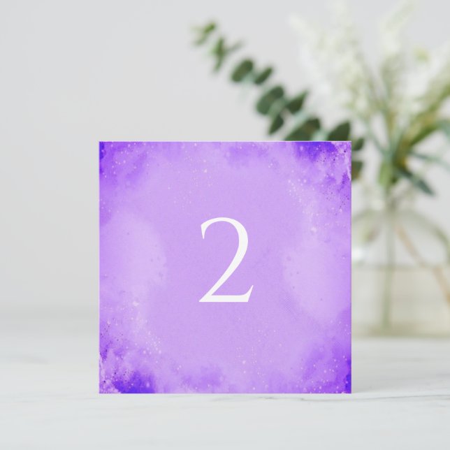 Table numbers purple  (Standing Front)