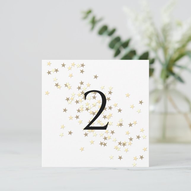 Table numbers stars (Standing Front)