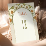 Table Numbers Vintage Art Nouveau Wedding<br><div class="desc">Art Nouveau Vintage wedding table numbers by Alphonse Mucha in a floral, romantic, and whimsical design. Victorian flourishes complement classic art deco fonts. Please enter your custom information, and you're done. If you wish to change the design further, click the blue "Customise It" button. Thank you so much for considering...</div>