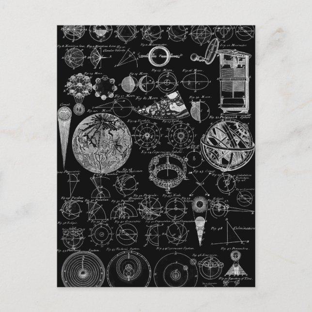 Table of Astronomy Postcard (Front)