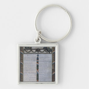 Table of the Declaration of the Rights of Man Key Ring