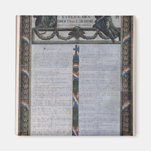 Table of the Declaration of the Rights of Man Magnet