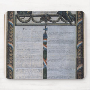 Table of the Declaration of the Rights of Man Mouse Pad