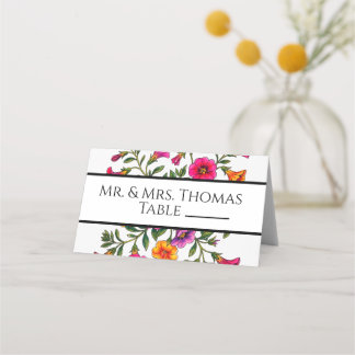 Table place cards, wedding card
