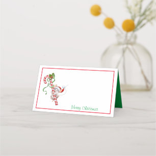 Table Place Holder with Christmas Mouse Card