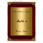 Table Placement Card and Menu