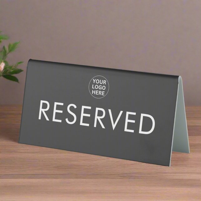 Table Reservation l Grey Business Logo Reserved  (Creator Uploaded)