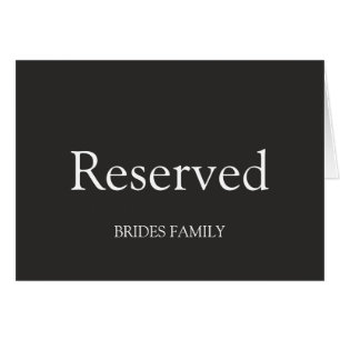 Table Reserved