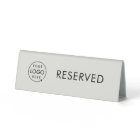 Table Reserved | Logo Restaurant Reservation Grey