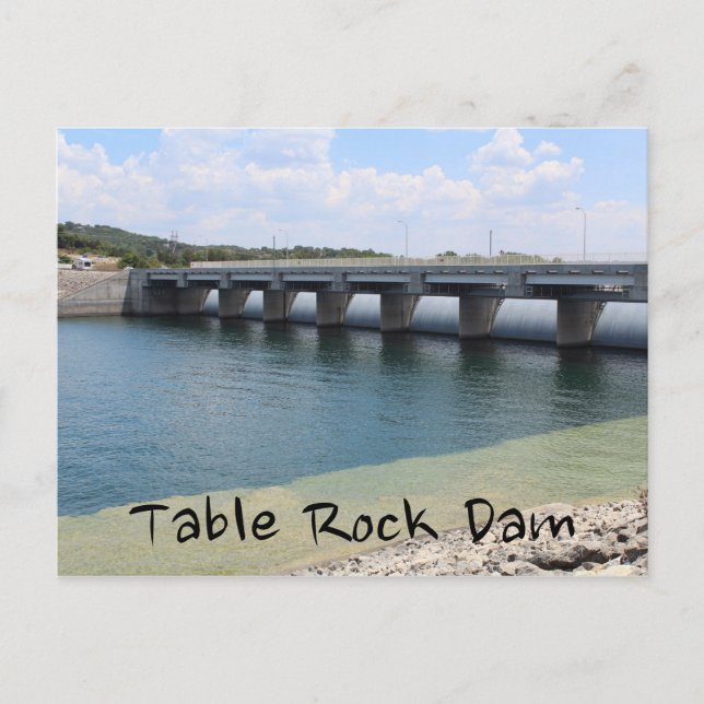 Table Rock Dam # 1 Postcard (Front)