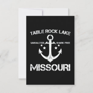 TABLE ROCK LAKE MISSOURI Fishing Camping Card