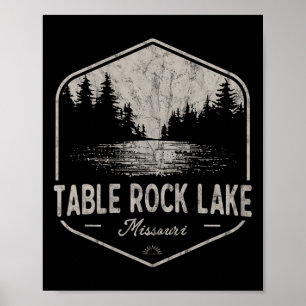 Table Rock Lake Missouri Outdoors Vintage  Poster