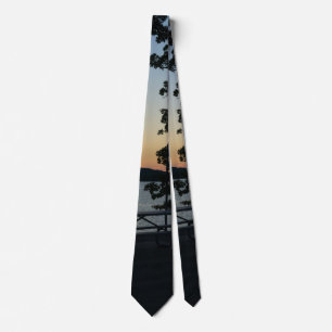 Table Rock Silhouette Sunset Tie