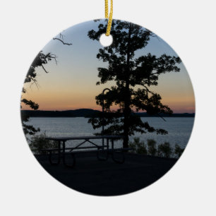 Table Rock Sunset Ceramic Tree Decoration