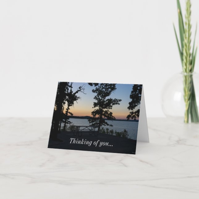 Table Rock Sunset Thinking Of You Card (Front)