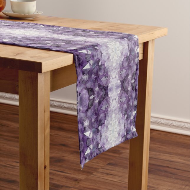 Table Runner Amethyst Crystals (In Situ)