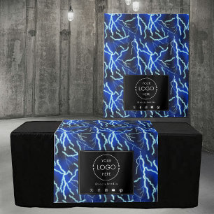 Table Runner Banner Business Logo Technology Tapestry