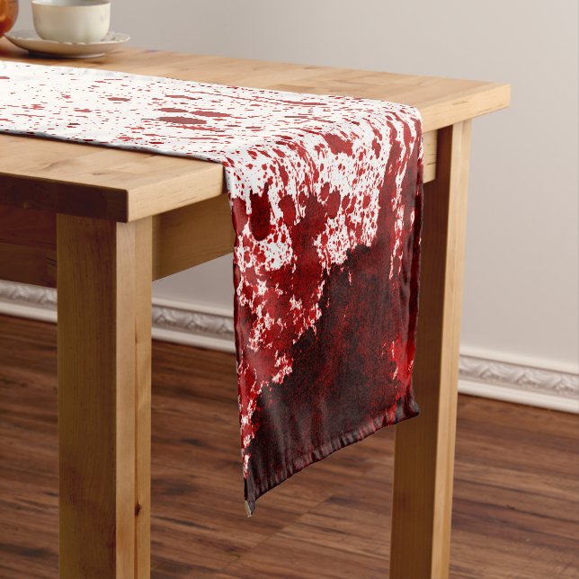 Table Runner Blood Splatter Vampire Gothic Horror (In Situ)