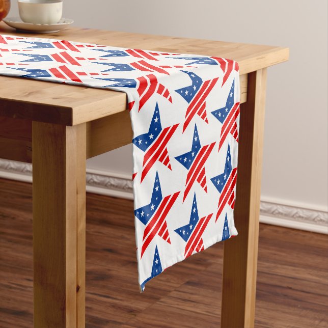Table Runner-July 4th Stars Short Table Runner (In Situ)