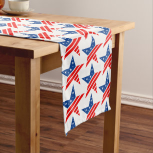 Table Runner-July 4th Stars Short Table Runner