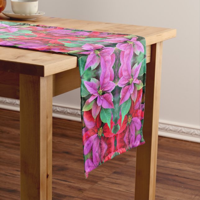Table Runner Poinsettias (In Situ)
