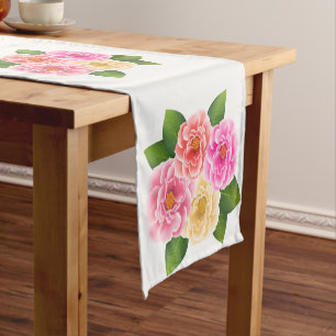 Table Runner-Roses Short Table Runner