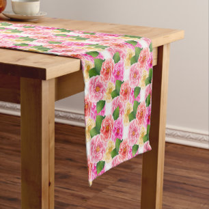 Table Runner-Roses Short Table Runner