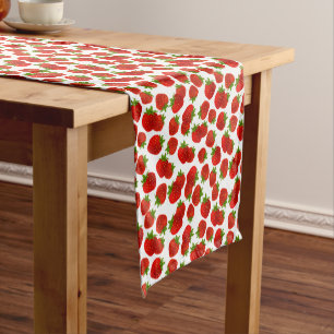 Table Runner-Strawberries Short Table Runner