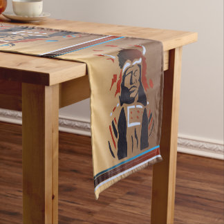Table Runner with Native American Image