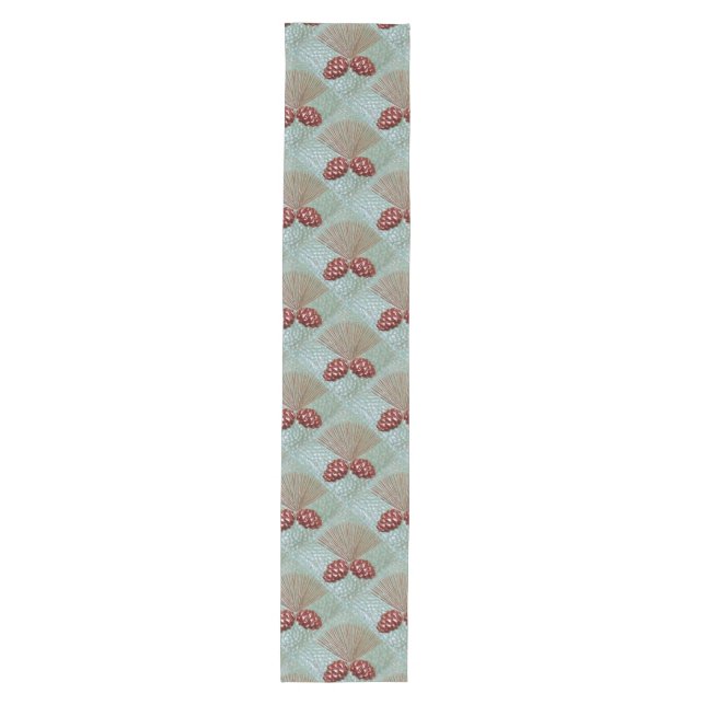 Table Runner with Pinecone print (Front)
