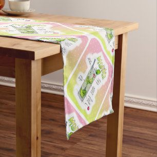 TABLE RUNNERS - MOJITO RECIPE COCKTAIL ART