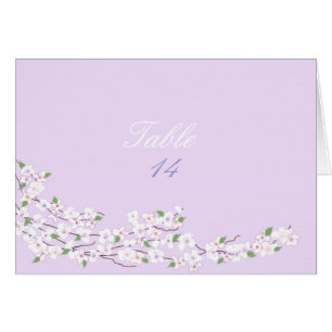 Table Seating Purple And White