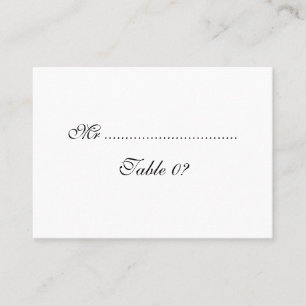 Table seating wedding arrangement CUSTOM Place Card