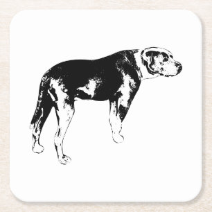 Table Sentinel, Pit Mix Sketch Square Paper Coaster