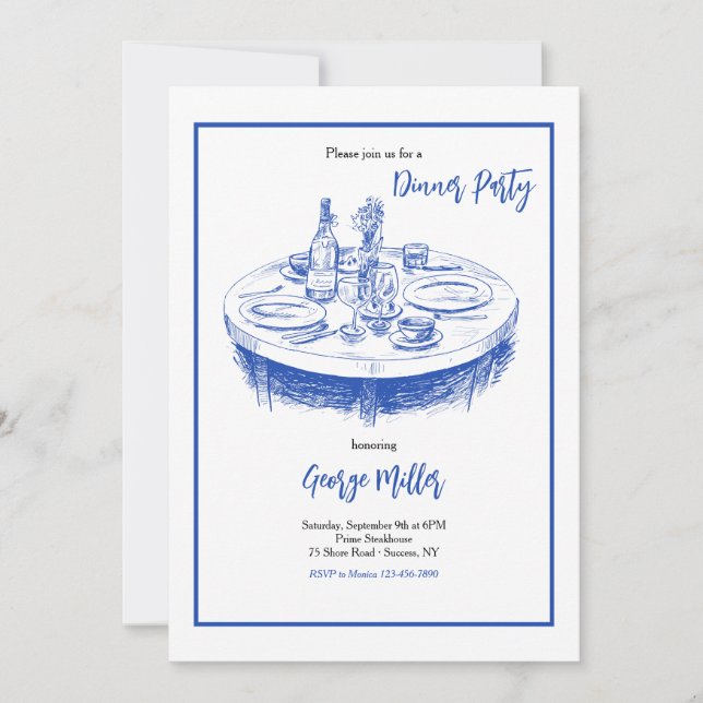 Table Setting Invitation (Front)