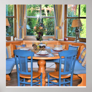 Table Setting Lamps Wiindow Outdoor Garden  Poster