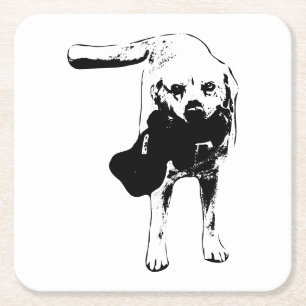 Table Smile – Toy Carrier Square Paper Coaster