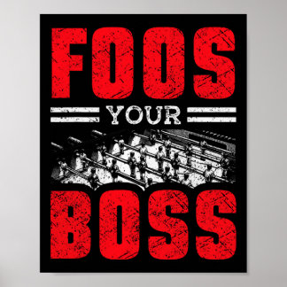 Table Soccer Player And Foosll Player  Poster
