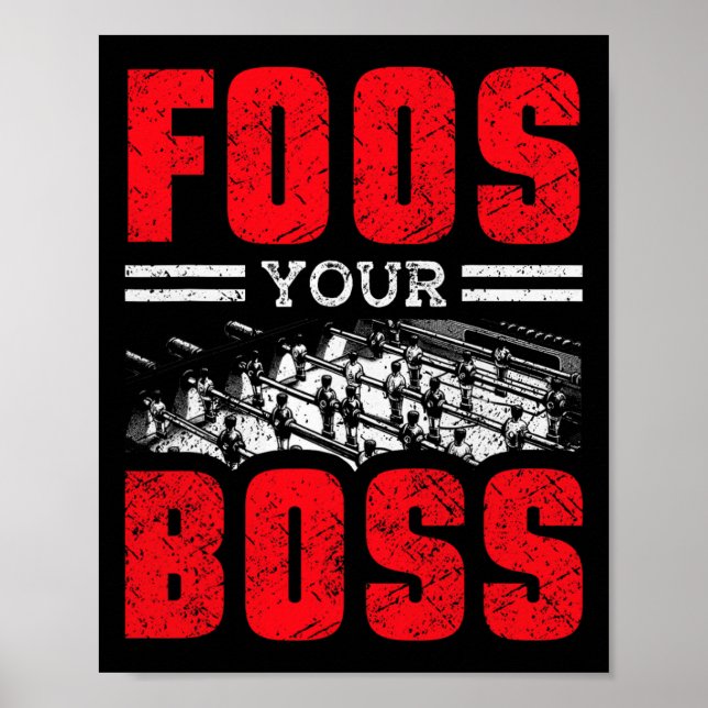 Table Soccer Player And Foosll Player  Poster (Front)