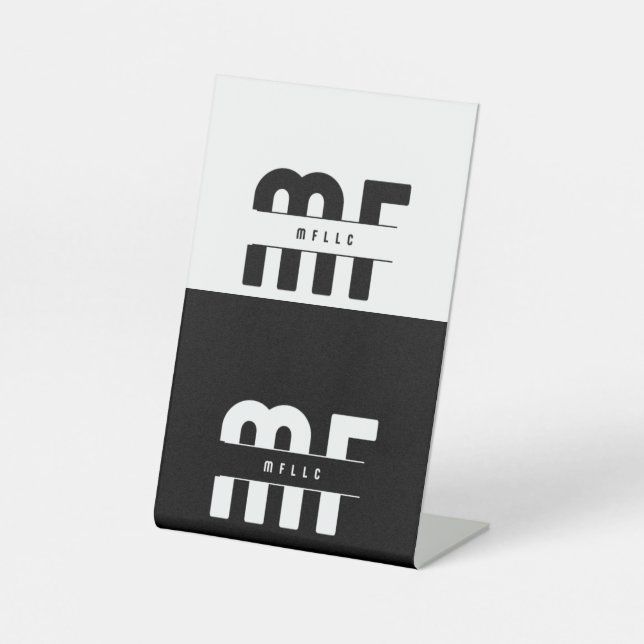 TABLE STAND PEDESTAL SIGN (Front)