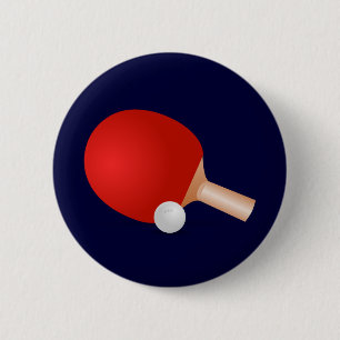 Table Tennis 6 Cm Round Badge