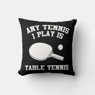 Table Tennis Apparel Fun Tennis Players Design Cushion