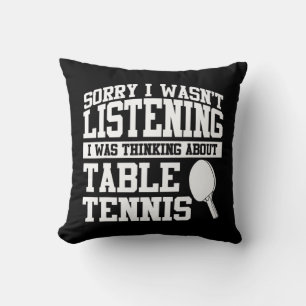 Table Tennis Apparel Top Fun Tennis Players Desig Cushion