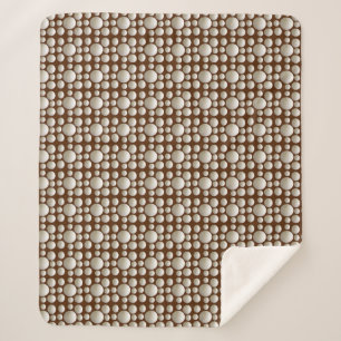 Table Tennis Balls On Brown, Sherpa Blanket