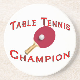 Table Tennis Champion Coaster
