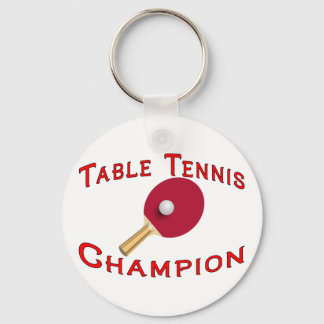 Table Tennis Champion Key Ring