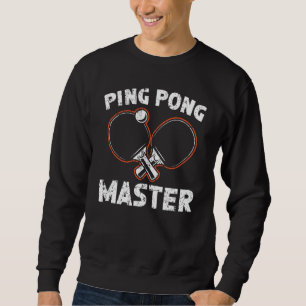 Table Tennis Champion Ping Pong Player Paddle Spor Sweatshirt