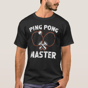Table Tennis Champion Ping Pong Player Paddle Spor T-Shirt